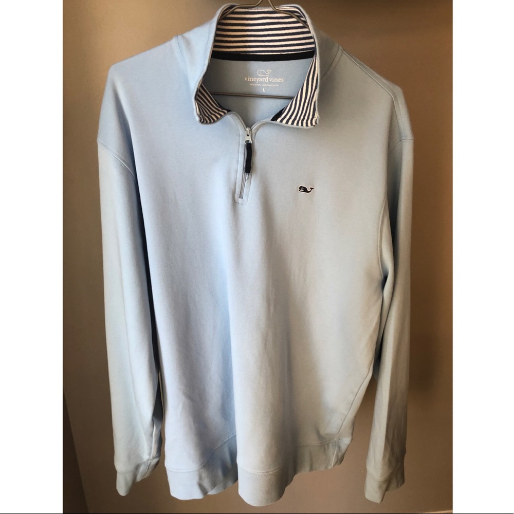 Sold!Vineyard Vines baby blue large sweatshirt
